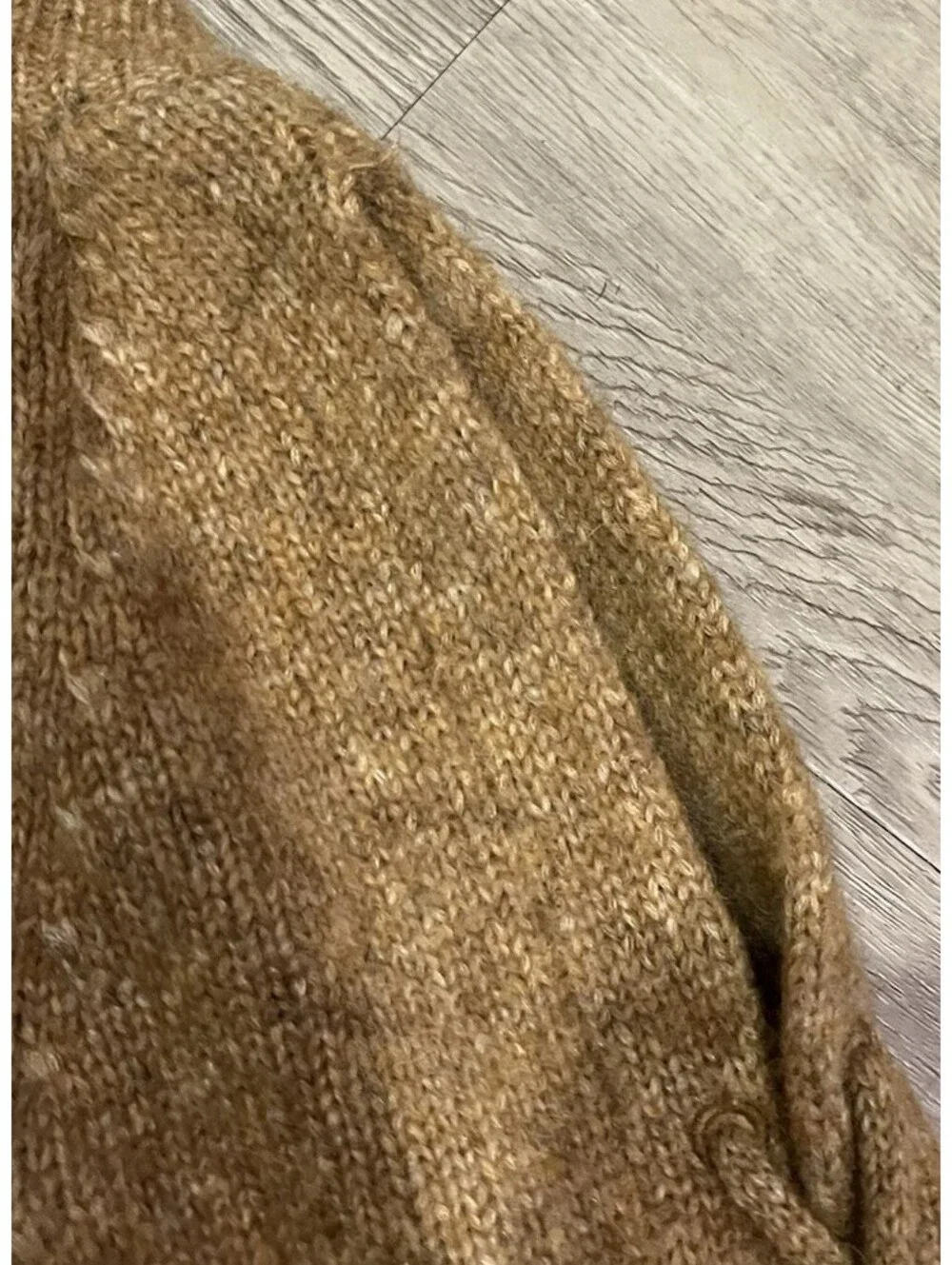 IRO Paris Mystic Camel Alpaca Blend Lace Up Sleeve Knit Sweater Medium M  $495